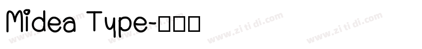Midea Type字体转换